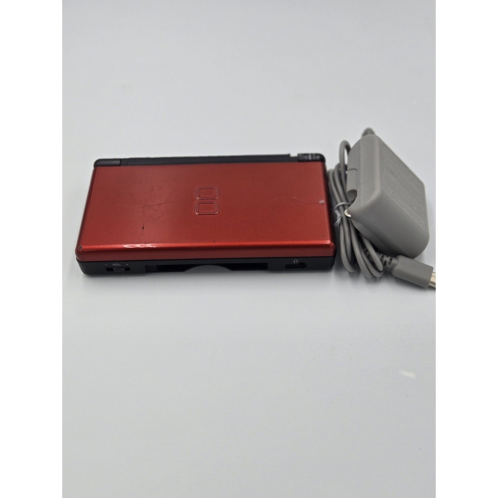 Nintendo DS Lite Red/Black Handheld Console (Used) And Charger (New)